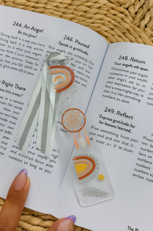 Bookmark white Rainbow