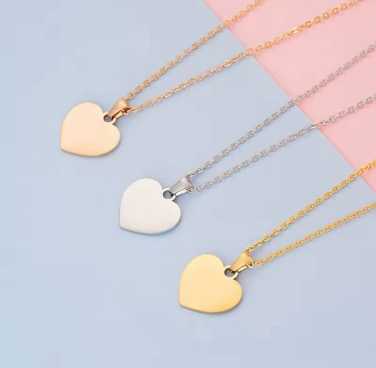 Stainless Steel Heart Neckless
